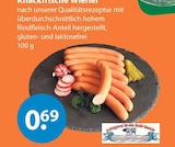 Knackfrische Wiener bei V-Markt im Rottenburg Prospekt für 0,69 €