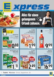 Supermarkt Prospekt von E xpress in Neufarn Aktueller E xpress Supermärkte Prospekt für Neufarn: Alles für einen gelungenen Urlaub zuhause. mit 4} Seiten, 14.07.2025 - 19.07.2025