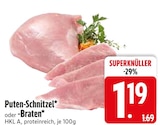 Puten-Schnitzel im Angebot bei EDEKA in Kempten Puten-Schnitzel Angebote bei EDEKA Kempten für 1,19 €