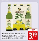 Aktuelles Natur Radler auch 0,0% Alkoholfrei Angebot bei EDEKA in Saarbrücken ab 3,79 €