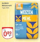 Weizenmehl im Angebot bei GLOBUS in Braunschweig Weizenmehl Angebote bei GLOBUS Braunschweig für 0,89 €