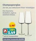 Champagnerglas für 1,49 € bei Penny im Angebot Champagnerglas im aktuellen Penny Prospekt