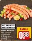 Wiener Würstchen von Wilhelm Brandenburg im aktuellen REWE Prospekt für 0,88 €