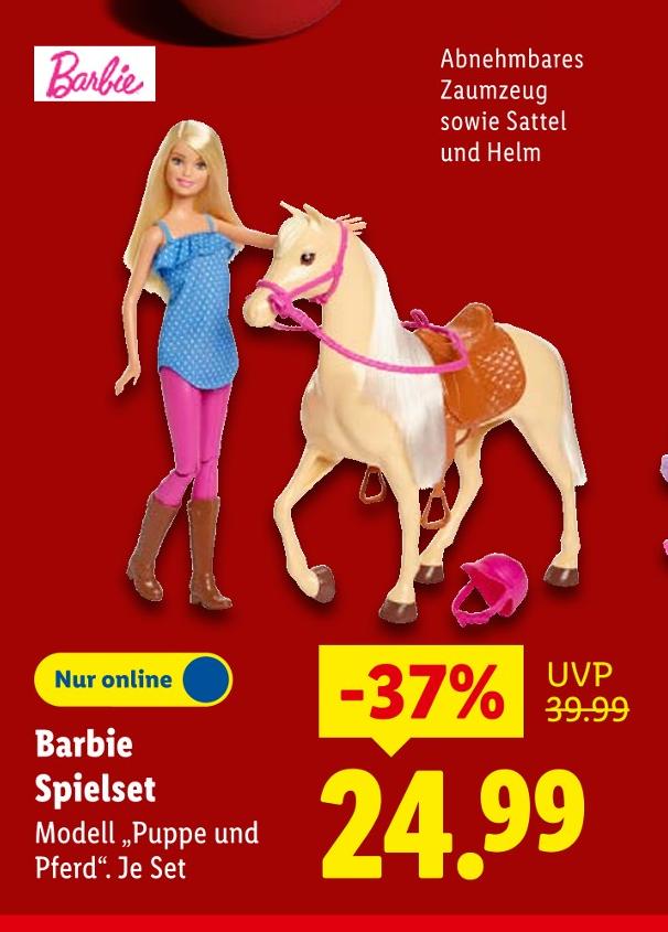 Spielset Modell „Puppe und Pferd“