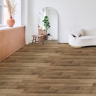 Sol PVC en rouleau Vendôme chêne brun largeur 4m épaisseur 2.6 mm passage important en promo chez Décor Discount Béziers à 7,49 €