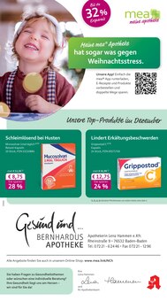 mea - meine apotheke Prospekt der Woche "Unsere Dezember-Angebote" Seite 1, 01.12.2025 bis 31.12.2025 für Baden-Baden Aktueller mea - meine apotheke Prospekt "Unsere Dezember-Angebote" Seite 1 von 4 Seiten für Baden-Baden