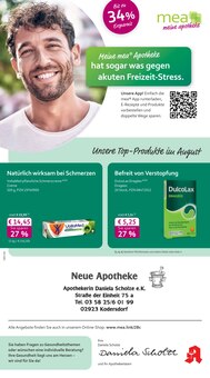 mea - meine apotheke Prospekt der KW 34 "Unsere August-Angebote" Aktueller mea - meine apotheke Prospekt "Unsere August-Angebote" Seite 1 von 4 Seiten