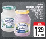 Joghurt oder Joghurt mild im Angebot bei EDEKA in Bautzen Joghurt oder Joghurt mild Angebote von Landliebe bei EDEKA Bautzen für 1,29 €