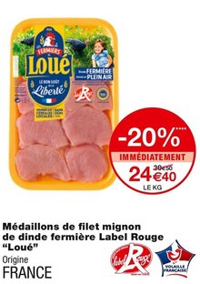 Monoprix Ézanville - Médaillons de fi let mignon de dinde fermière Label Rouge Promo Médaillons de fi let mignon de dinde fermière Label Rouge dans le catalogue Monoprix Monoprix à Ézanville