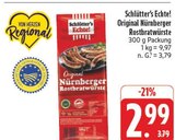 Aktuelles Original Nürnberger Rostbratwürste Angebot bei E center in Nürnberg ab 2,99 €