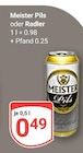 Aktuelles Meister Pils Angebot bei GLOBUS in Salzgitter ab 0,49 €