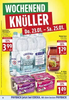 Wasser im EDEKA Prospekt "Aktuelle Angebote" mit 28 Seiten (Osnabrück)