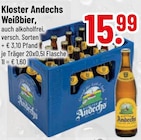 Weißbier im Trinkgut Prospekt Weißbier von Kloster Andechs im aktuellen Trinkgut Prospekt für 15,99 €