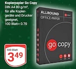 Kopierpapier Angebote von Go Copy bei GLOBUS Wetzlar für 3,49 €