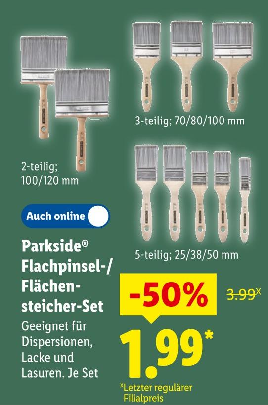 Flachpinsel-/Flächenstreicher-Set