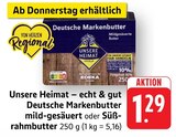Deutsche Markenbutter mild-gesäuert bei E center im Laupheim Prospekt für 1,29 €