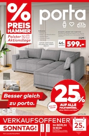 porta Möbel Möbel & Einrichtung Prospekt der aktuellen Woche mit 12 Seiten, gültig von 25.01.2026 bis 31.01.2026, in Rehfelde und Umgebung Aktueller porta Möbel Möbel & Einrichtung Prospekt in Rehfelde und Umgebung, "BESSER GLEICH ZU PORTA" mit 12 Seiten, 25.01.2026 - 31.01.2026