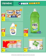 Promos Lessive dans le catalogue "LES PRIX CHOCS" de Carrefour Market Lessive en promo dans le catalogue Carrefour Market à la page 14