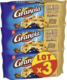 Géant Casino Jouy la Fontaine - Cookies Coeur Extra Moelleux Chocolat Granola L’Original Promo Cookies Coeur Extra Moelleux Chocolat Granola L’Original dans le catalogue Géant Casino "Black Friday, jusqu'à -90% d'économies" à Jouy la Fontaine