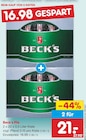 Beck’s Pils Angebote bei Netto Marken-Discount Eberswalde für 21,00 €