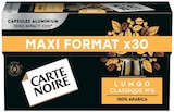 Le 2ème à -60% sur la gamme de capsules de café x 30 CARTE NOIRE - CARTE NOIRE - Supermarchés Match à Maubeuge Le 2ème à -60% sur la gamme de capsules de café x 30 CARTE NOIRE - CARTE NOIRE en promo chez Supermarchés Match Maubeuge