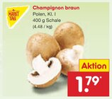 Champignon braun im Angebot bei Netto Marken-Discount in Freiburg Champignon braun Angebote von Markttag bei Netto Marken-Discount Freiburg für 1,79 €