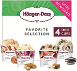 Mini pots de glace - Häagen-Dazs en promo à 6,98 € chez Supermarchés Match Mini pots de glace - Häagen-Dazs dans le catalogue Supermarchés Match