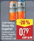 Weizen-Mix Grapefruit von Schöfferhofer für 0,79 € bei ALDI Nord im Angebot Weizen-Mix Grapefruit von Schöfferhofer im aktuellen ALDI Nord Prospekt