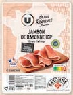Super U Sennecey-le-Grand - Promo Jambon de Bayonne IGP 12 mois Promo Jambon de Bayonne IGP 12 mois à 3,05 € dans le catalogue Super U à Sennecey-le-Grand