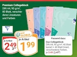 Premium Collegeblock Angebote von Clairefontaine bei GLOBUS Zwickau für 1,99 €