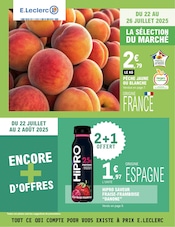 Catalogue Supermarchés E.Leclerc en cours à Paray-le-Monial et alentours, "TOUT CE QUI COMPTE POUR VOUS EXISTE À PRIX E.LECLERC", 24 pages, 22/07/2025 - 02/08/2025
