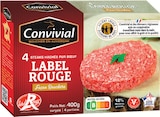 Steaks Hachés Pur Bœuf Label Rouge Surgelés - CONVIVIAL à 7,19 € dans le catalogue Intermarché Super