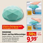 Druck- und Sog-Abflussreiniger im Angebot bei Lidl in Leinfelden-Echterdingen Druck- und Sog-Abflussreiniger Angebote von DEKADOME bei Lidl Leinfelden-Echterdingen für 9,99 €