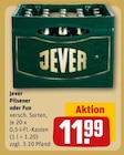 Pilsener im Angebot bei REWE in Kassel Pilsener Angebote von Jever bei REWE Kassel für 11,99 €