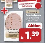 Paprikalyoner im Angebot bei combi in Celle Paprikalyoner Angebote von Goldmarie bei combi Celle für 1,39 €