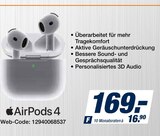AirPods 4 im Angebot bei expert in Cottbus AirPods 4 Angebote von Apple bei expert Cottbus für 169,00 €