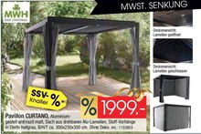 Zurbrüggen Geseke - Pavillon CURTANO Pavillon CURTANO Angebot bei Zurbrüggen Geseke im Prospekt "Preis-Sturz im SSV! "