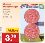 Original US Beef Burger im Netto Marken-Discount Prospekt Original US Beef Burger von im aktuellen Netto Marken-Discount Prospekt für 3,79 €