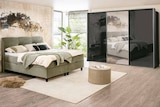 Schlafzimmerschrank im Segmüller Prospekt Stauraumbett „Lund“ oder Schwebetürenschrank „Savena“ von ERGO DREAM im aktuellen Segmüller Prospekt für 849,00 €