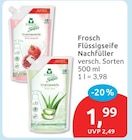 Flüssigseife Nachfüller von Frosch im aktuellen budni Prospekt