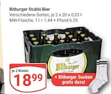 Aktuelle Bitburger Angebote bei GLOBUS in Koblenz Aktuelles Stubbi Bier Angebot bei GLOBUS in Koblenz ab 18,99 €