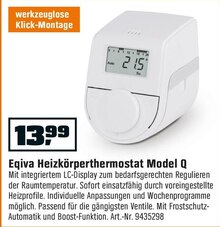Eqiva Heizkörperthermostat Model Q bei OBI in Kerpen Eqiva Heizkörperthermostat Model Q im Angebot bei OBI Kerpen für 13,99 €