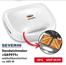 Kaufland Bad Bederkesa - Sandwichmaker »SA9971« Sandwichmaker »SA9971« Angebot bei Kaufland Bad Bederkesa im Prospekt "Do-Mi Knüller"