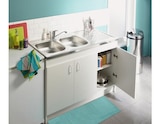 Promo Meuble sous-évier 3 portes- l. 120 cm à 61,90 € dans le catalogue Brico Dépôt à Saint-Priest