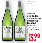 Tiefenbacher Stiftsberg Riesling trocken bei E center im Weinheim Prospekt für 3,99 €