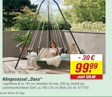 Hängesessel Oana Angebote bei toom Baumarkt Osnabrück für 99,99 €