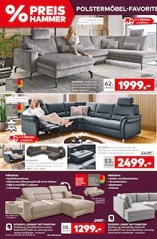 Ecksofa im porta Möbel Prospekt "PREIS HAMMER" mit 16 Seiten (Frankfurt (Main))