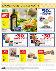Promotion Saumon Fumé dans le prospectus Carrefour Market, valable du 24/03/2026 au 05/04/2026 Promo Saumon Fumé dans le catalogue Carrefour Market du moment à la page 6