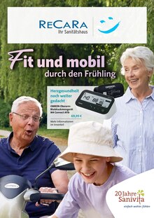Recara GmbH Prospekt Fit und mobil durch den Frühling mit 6 Seiten