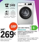 Lave linge frontal - Hisense en promo chez E.Leclerc Le Havre à 269,00 €